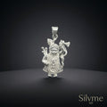 925 sterling silver Krishna Ji Pendant by Silvme, well suited as a Valentine gift for women