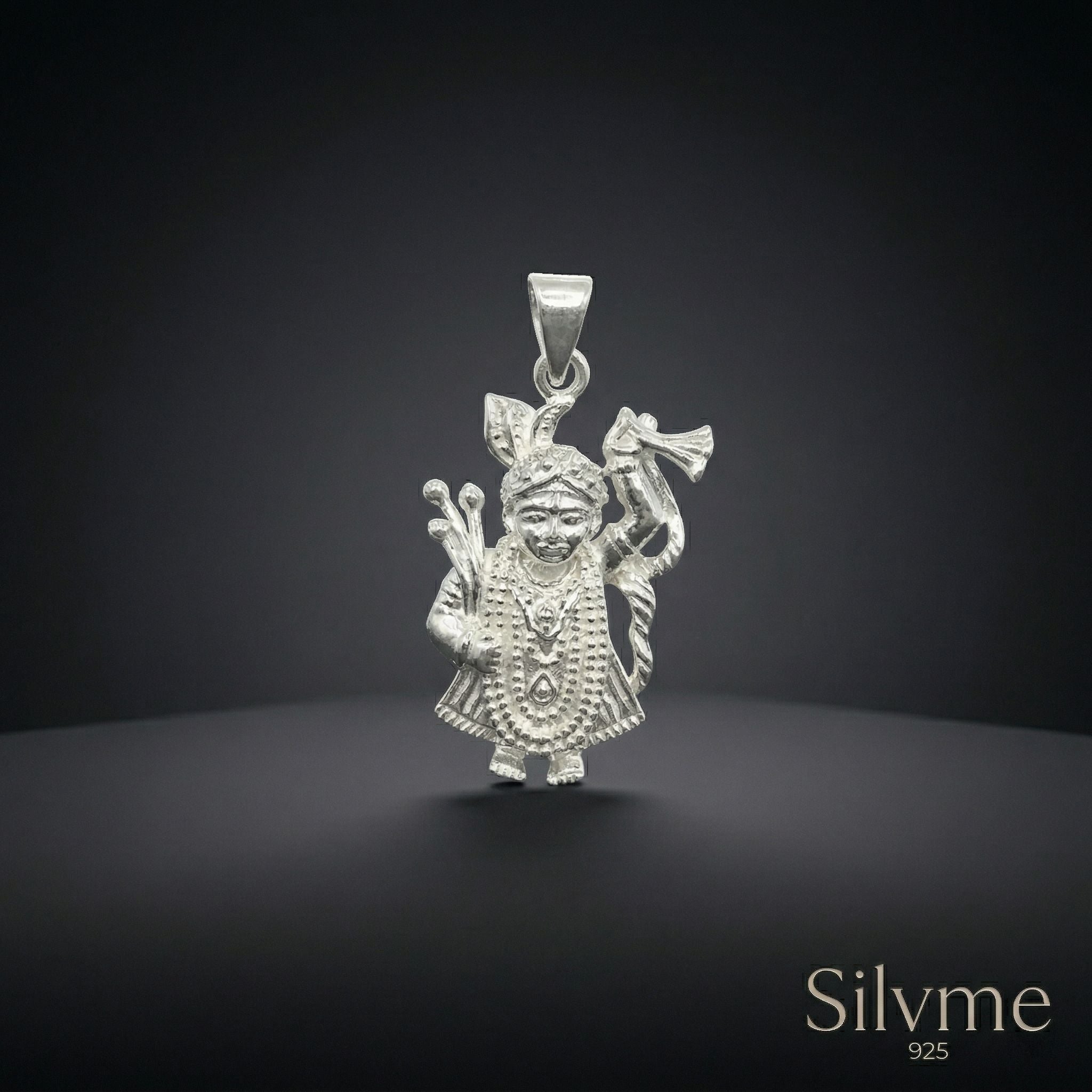 Silvme Krishna Ji 925 Silver Pendant — View 5