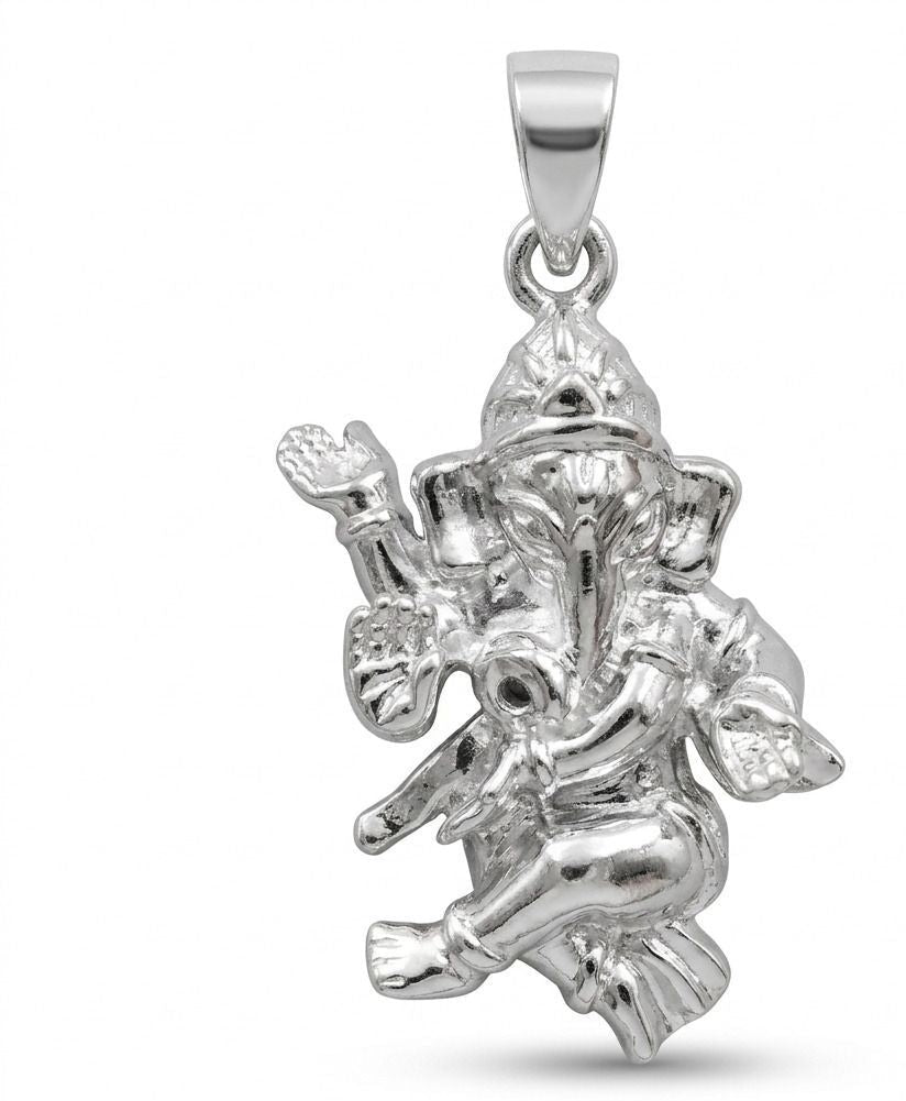 Silvme Shri Ganesh Pendant, crafted in 925 sterling silver for women, ideal for party wear