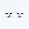 Bow Stone-Set Stud Earrings, front product view