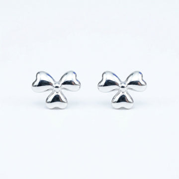 Bow Stone-Set Stud Earrings, front product view