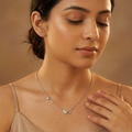 A giftable 925 sterling silver chain pendant â€“ the Silvme Sparkle Wing Pendant Necklace, refined silver accessory