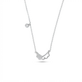 Silvme Sparkle Wing Pendant Necklace, crafted in 925 sterling silver for women, premium silver jewellery