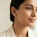 Star Stone-Set Stud Earrings, additional product view 4