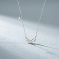 Silvme Sparkle Wing Pendant Necklace in 925 silver, a fine pick as an anniversary gift for women