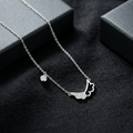 Silvme Sparkle Wing Pendant Necklace featuring 925 sterling silver 925 purity, 925 silver jewellery